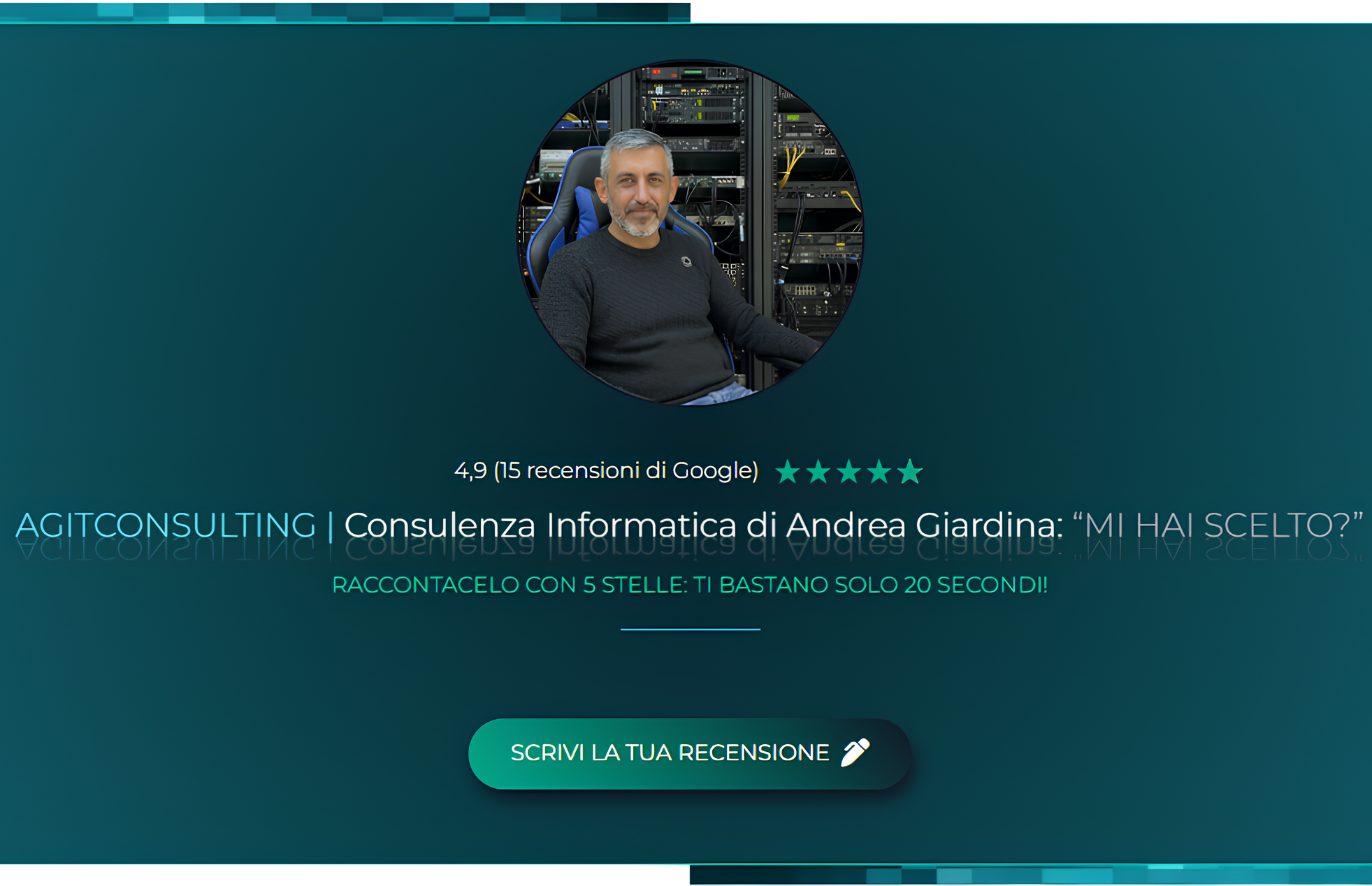 COSA DICONO DI ME RECENSIONI GOOGLE - Andrea Giardina
